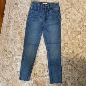 Madewell 11" High-Rise Skinny Jeans in Maricopa Wash